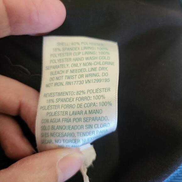 Kona Sol teal blue with gold hardware swimsuit - Picture 6 of 7